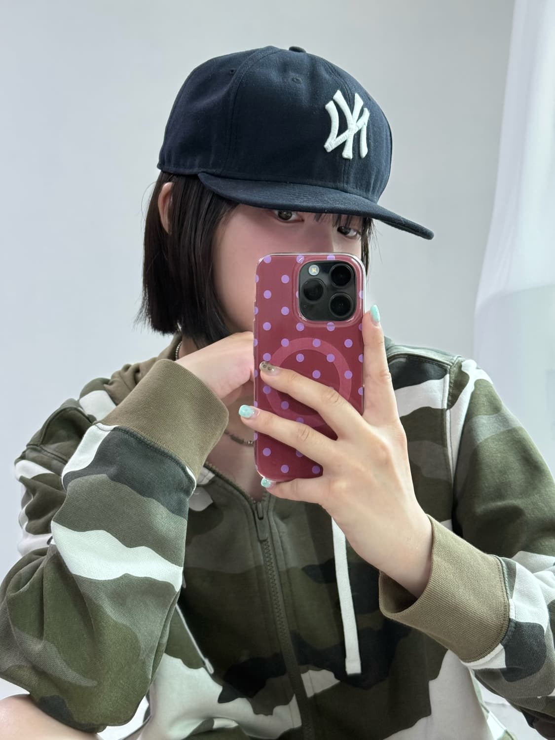 뉴에라 네이비 로고 캡 상품이미지3