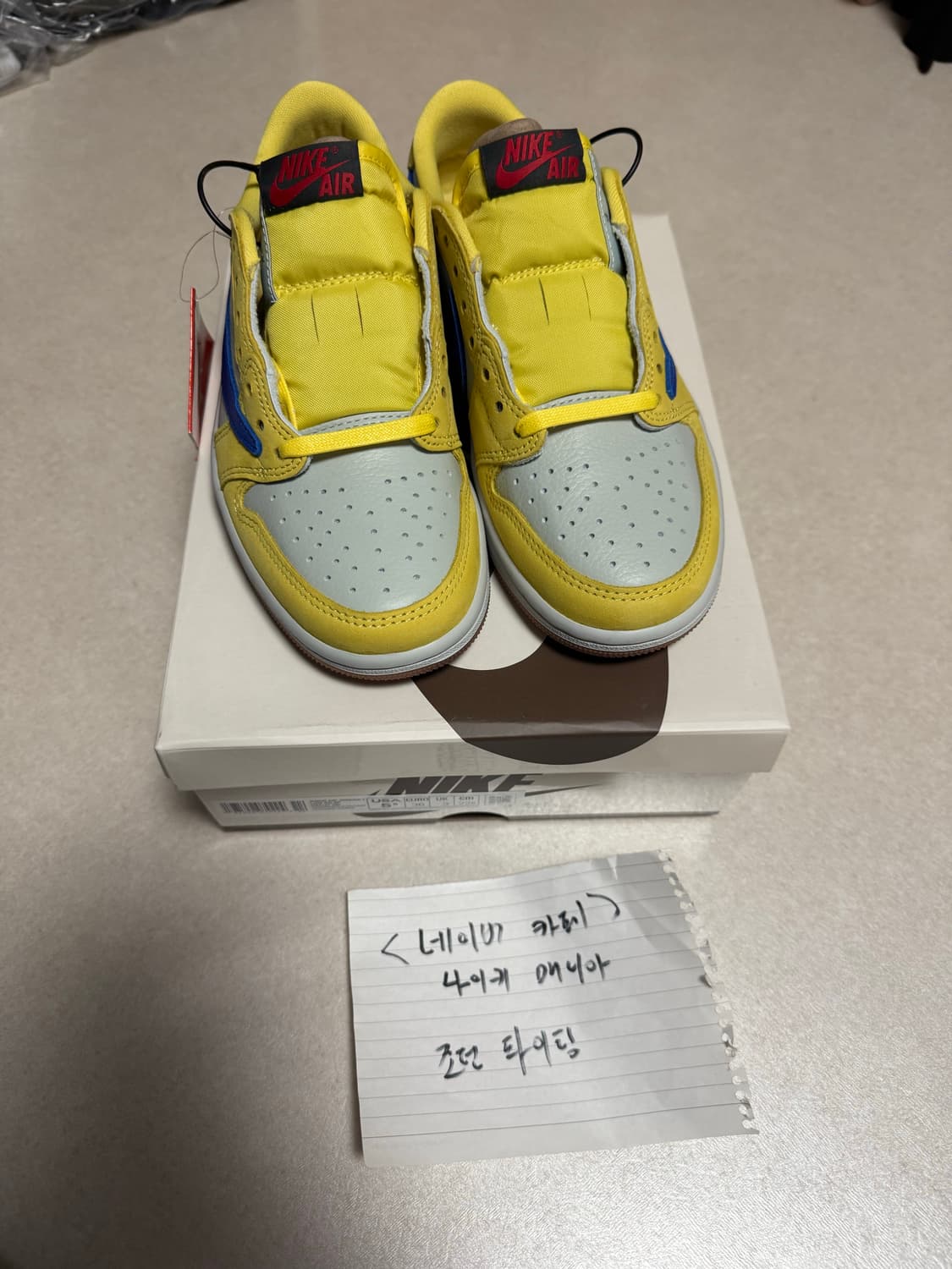 조던 1 x 트래비스 스캇 카나리 상품이미지2