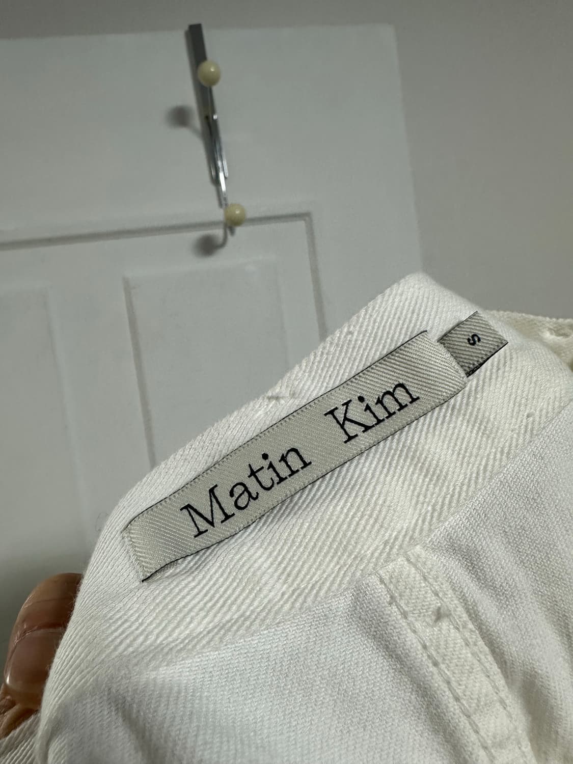 마뗑킴 라인 포인트 페인팅 데님 팬츠 상품이미지4