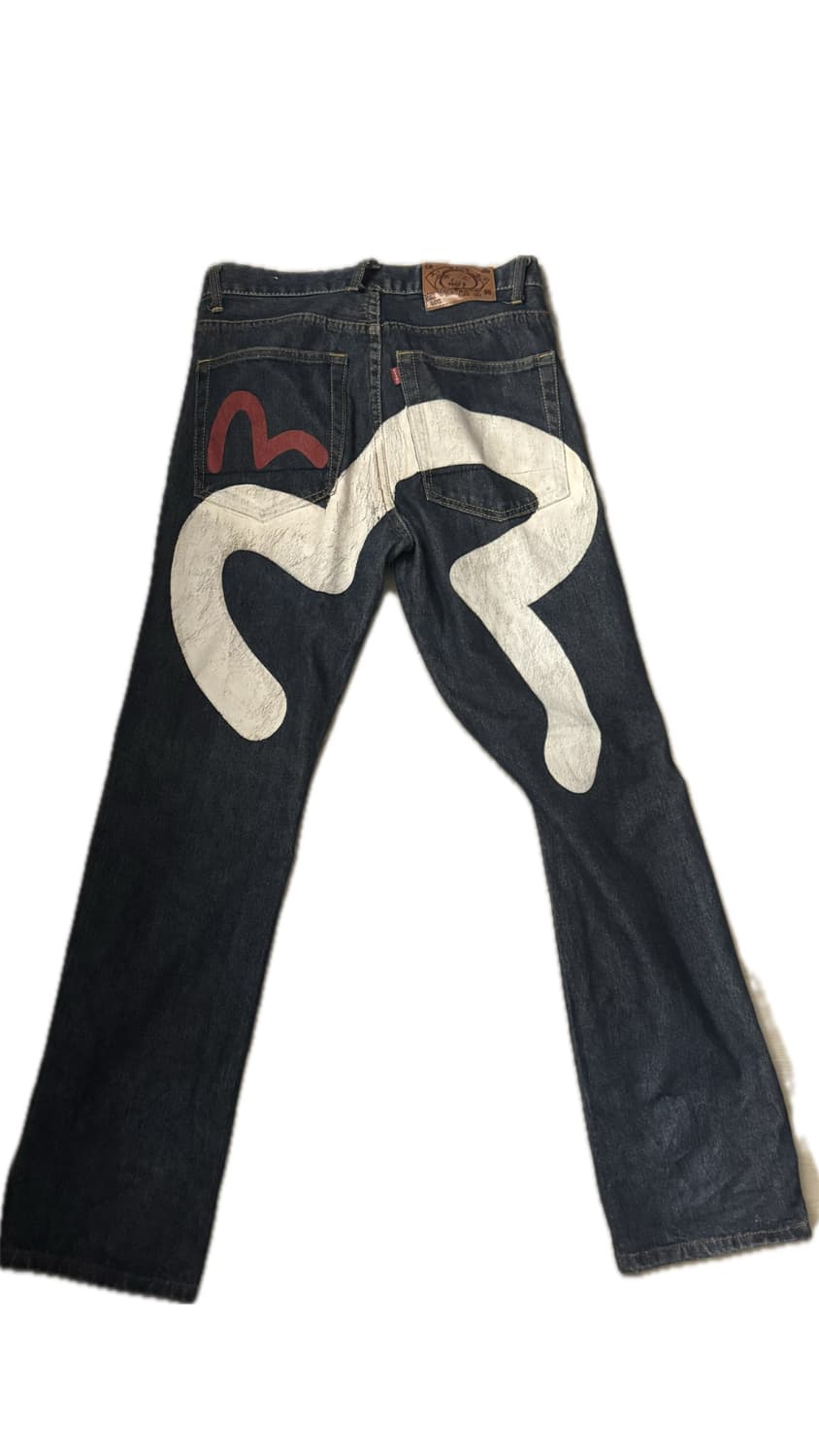 에비수 올드스쿨 빅로고 생지데님팬츠 (rare) 상품이미지2