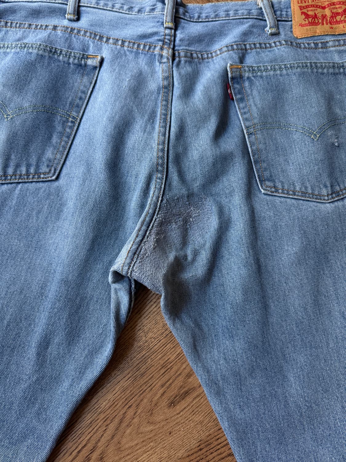 [40]리바이스 517 미디엄블루 플레어 데님 팬츠 F45 상품이미지7