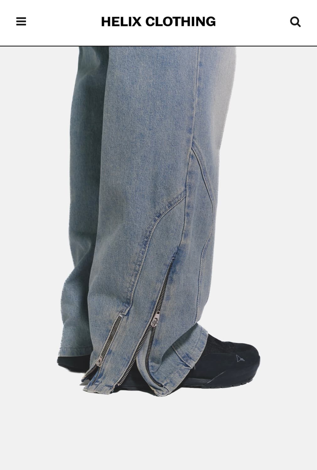 헬릭스클로딩 incision zipper pants M 상품이미지2