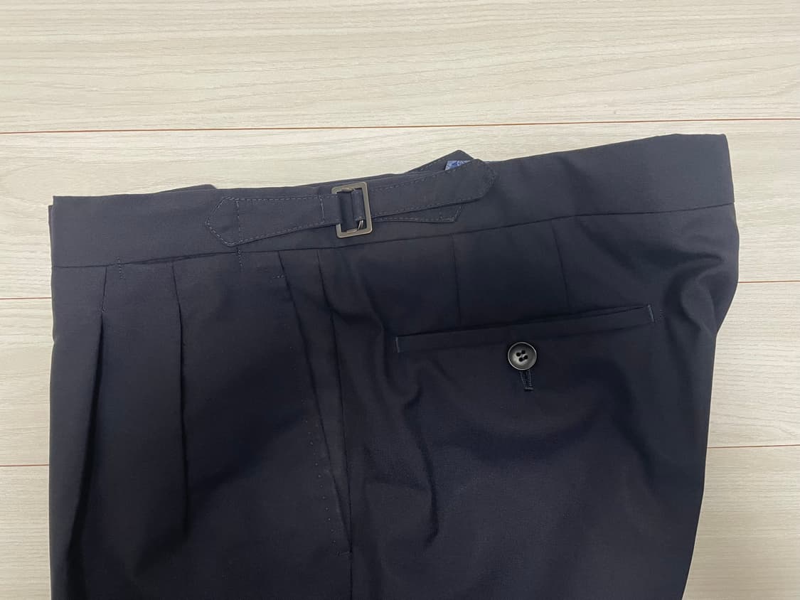 로타(Rota) 사계절용 울 네이비 트라우져(50Size) 상품이미지6