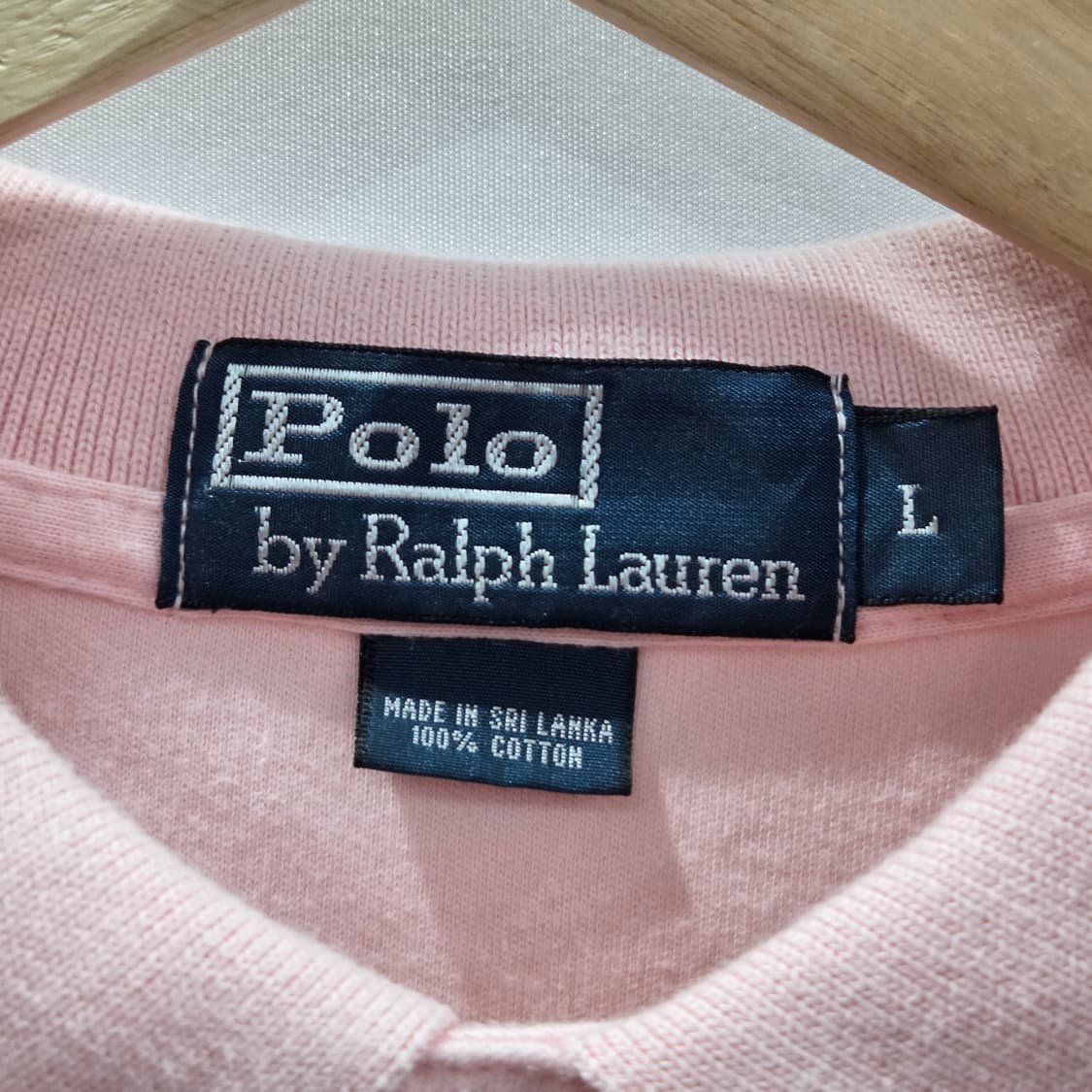 폴로랄프로렌 코튼 카라티 연핑크 L 상품이미지3