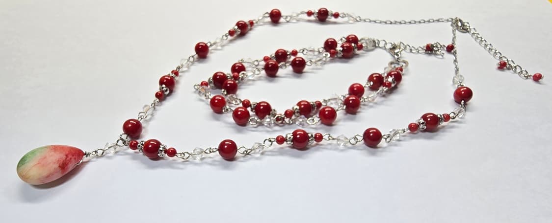 산호석 목걸이 세트 상품이미지2