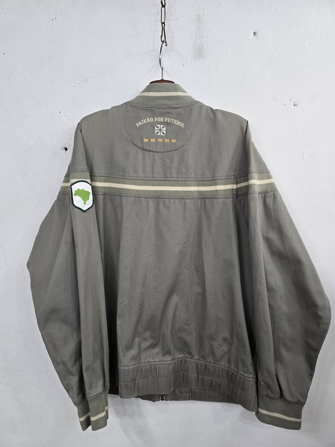 나이키 브라질 패치 봄버 올드스쿨 블루종 상품이미지2