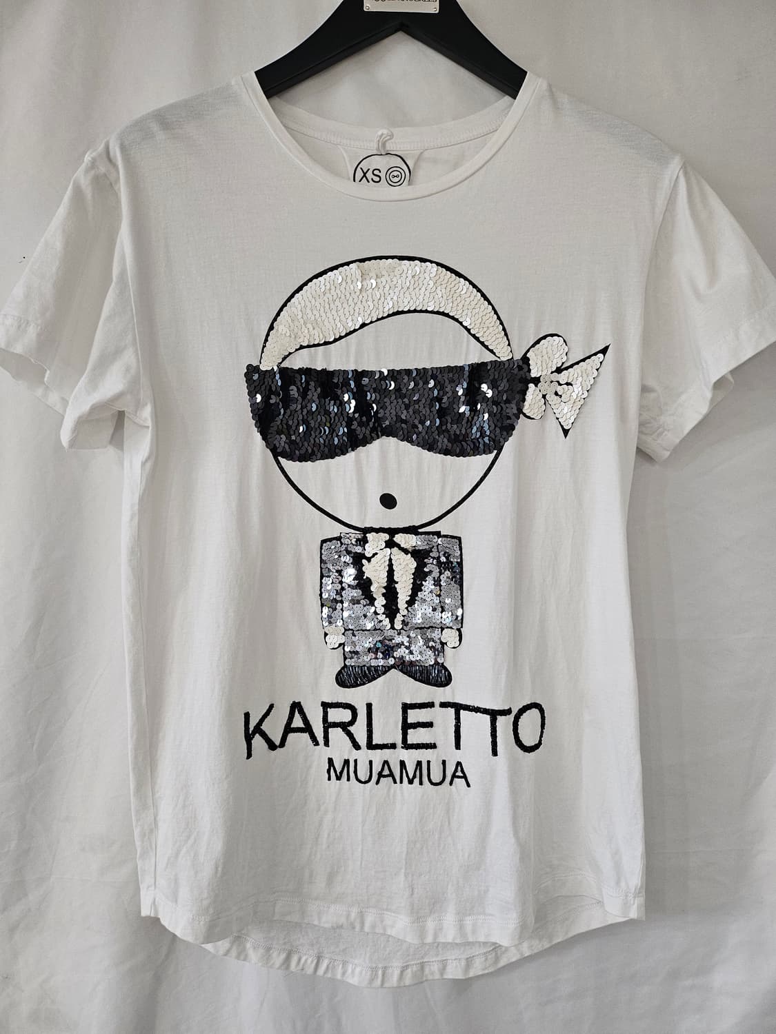 KARLETTO MUAMUA 화이트 반팔 티셔츠 XS 상품이미지1