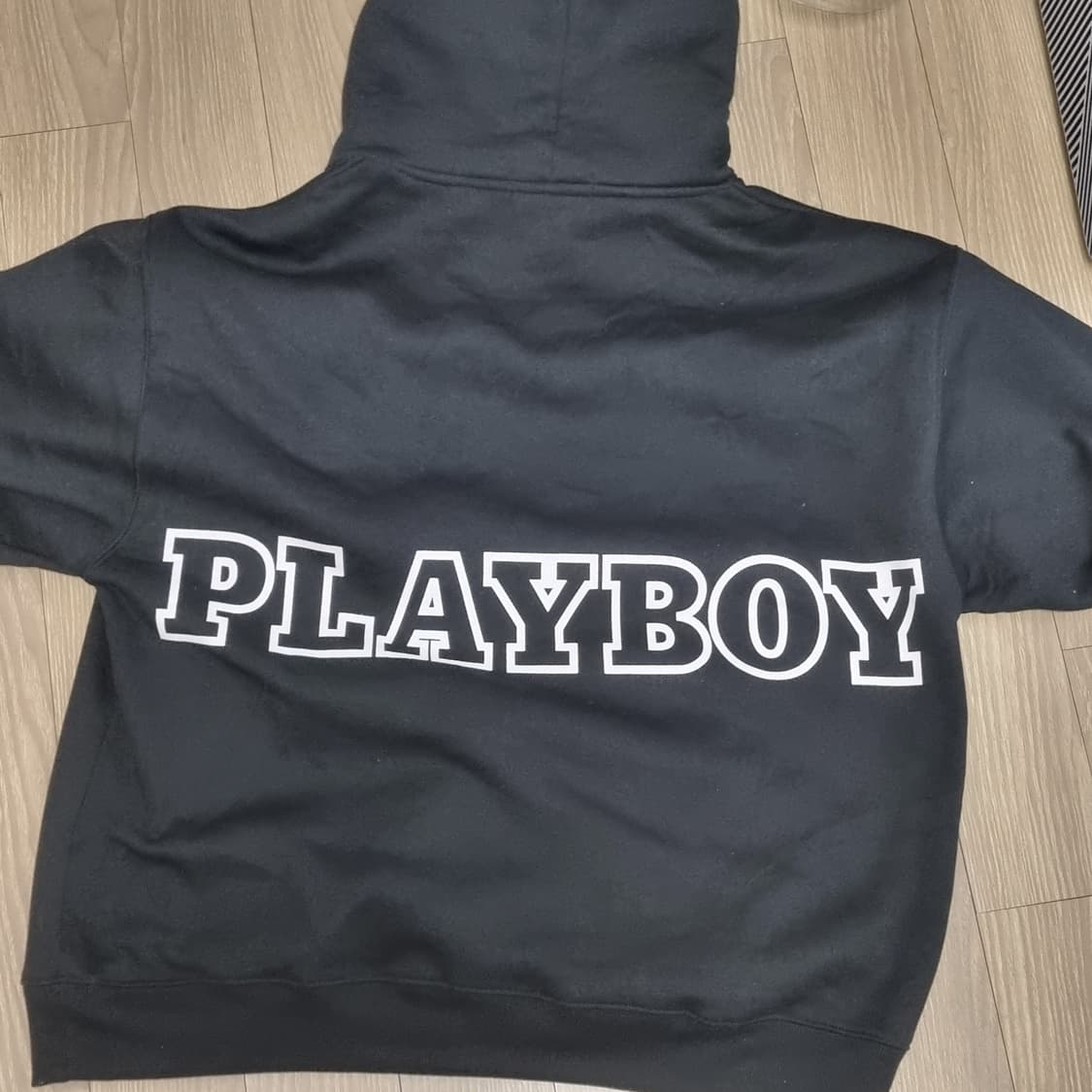 playboy 플레이보이 빈티지 블랙 후드티 M 상품이미지4
