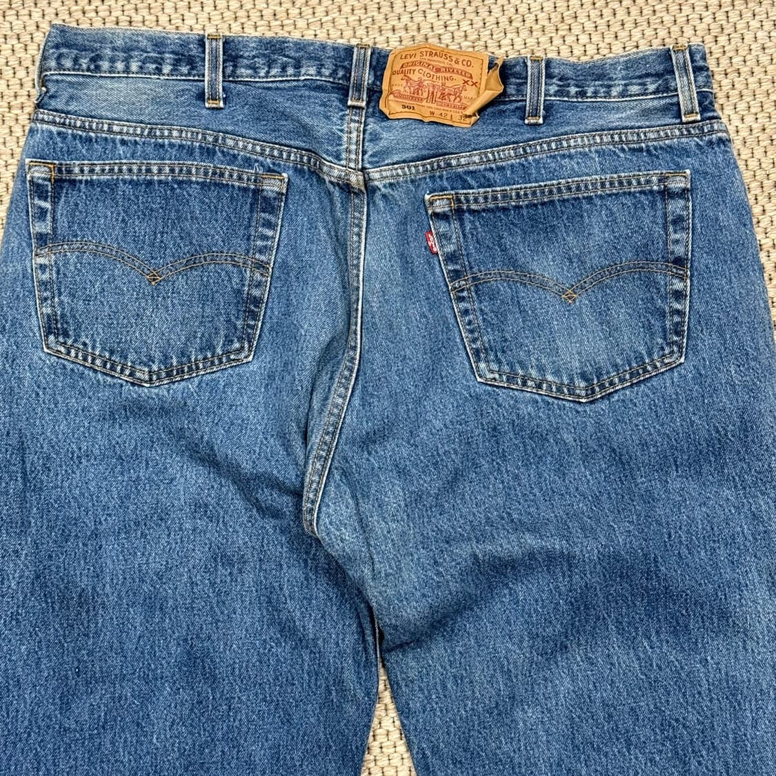 리바이스 501 90s USA levis 빈티지 구제 청바지 워싱 상품이미지5