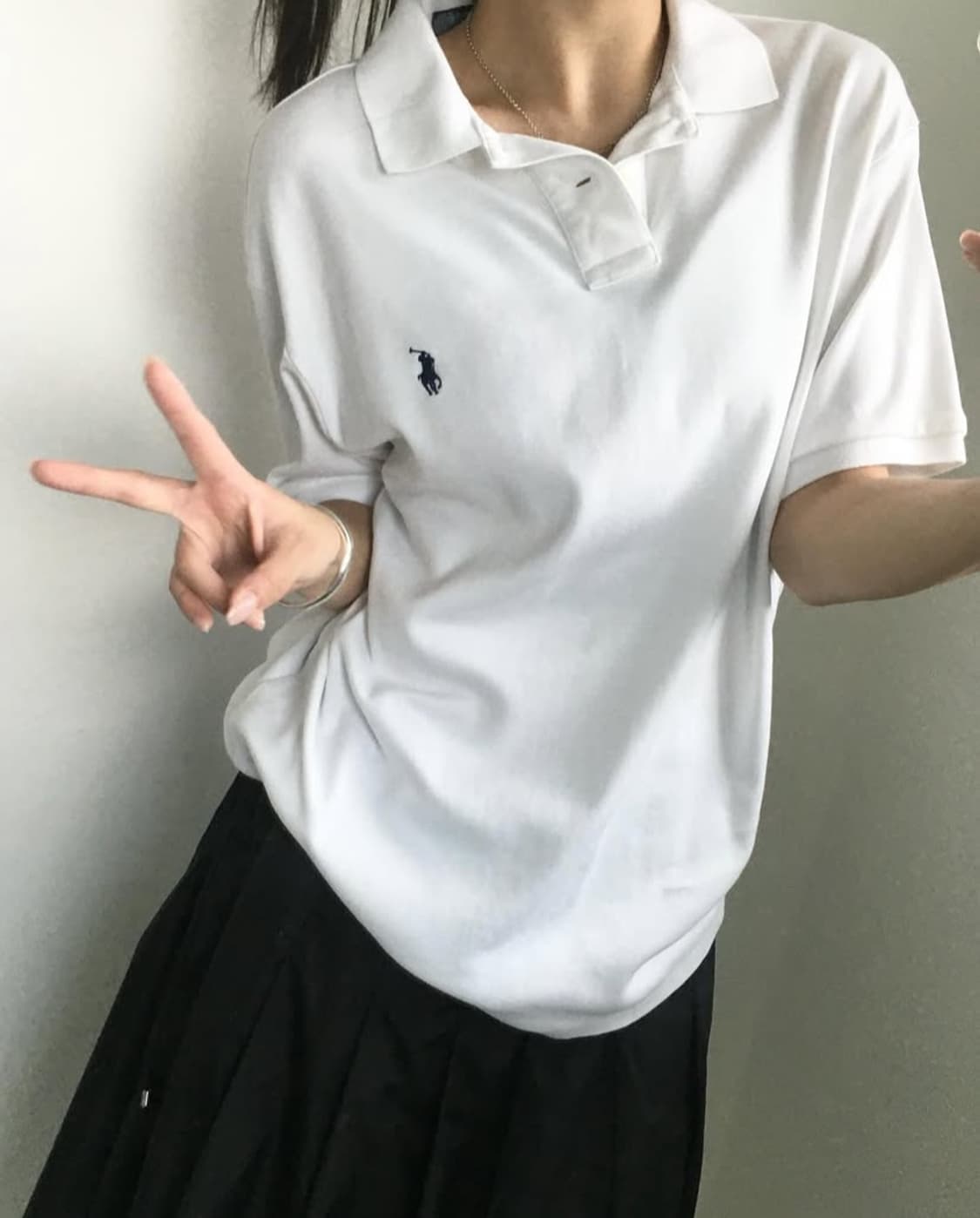 Polo 폴로 랄프로렌 화이트컬러 PK티셔츠 상품이미지1