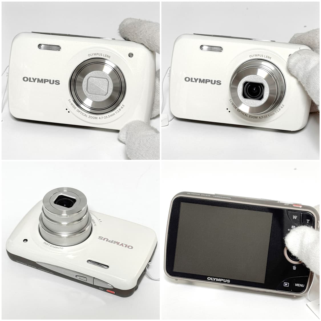 올림푸스 VH-210 화이트 아이보리 빈티지디카 상품이미지5