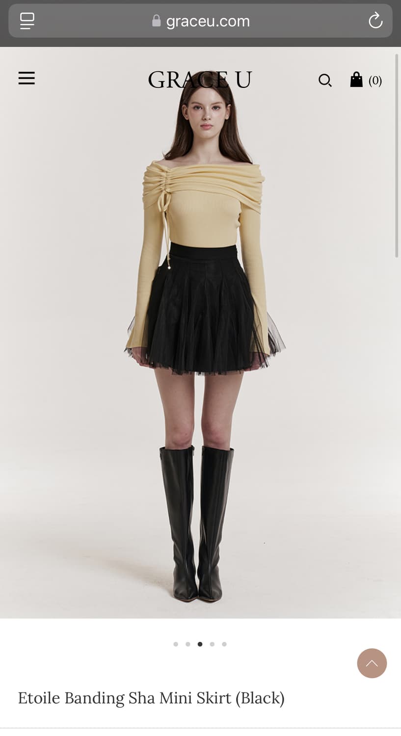 (새상품) 그레이스유 미니 샤 스커트  상품이미지1