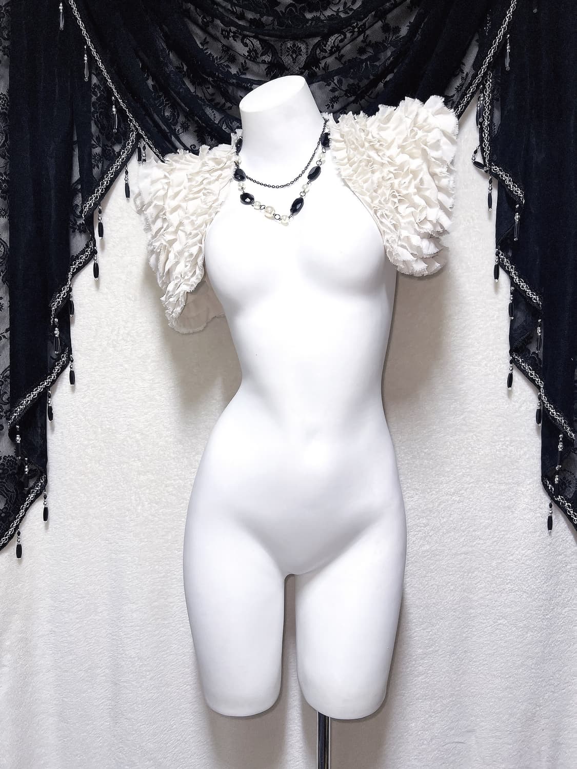 로맨틱고딕 히메갸루 로걀 프릴 쉬폰볼레로 가디건 베스트 페어리 달천 상품이미지6