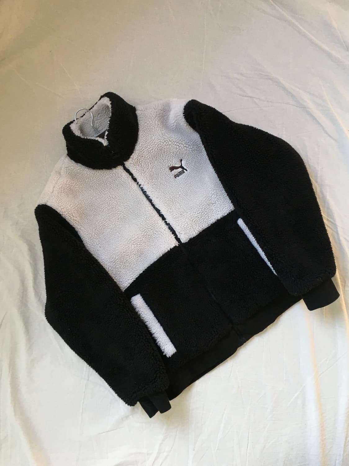 퓨마 자수 플리스집업 상품이미지3