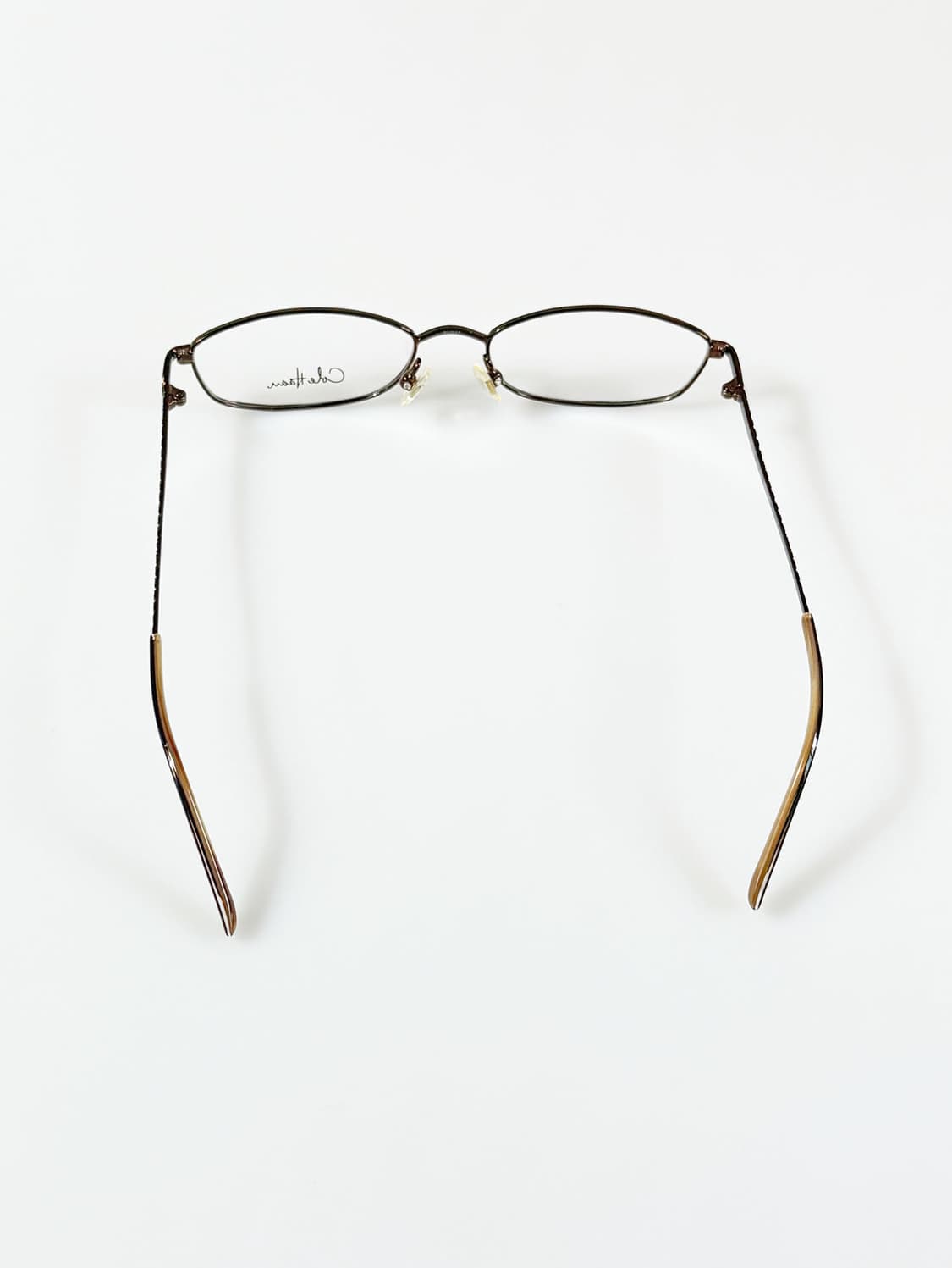 Cole Haan 브라운 슬림 스퀘어 프레임 빈티지 안경 상품이미지5