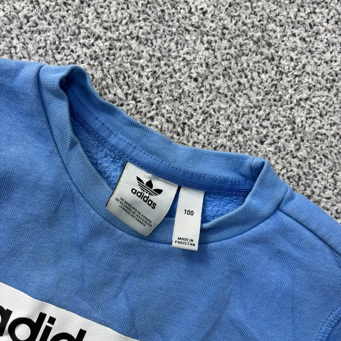 100 아디다스 키즈 기모 맨투맨 0401J 상품이미지2
