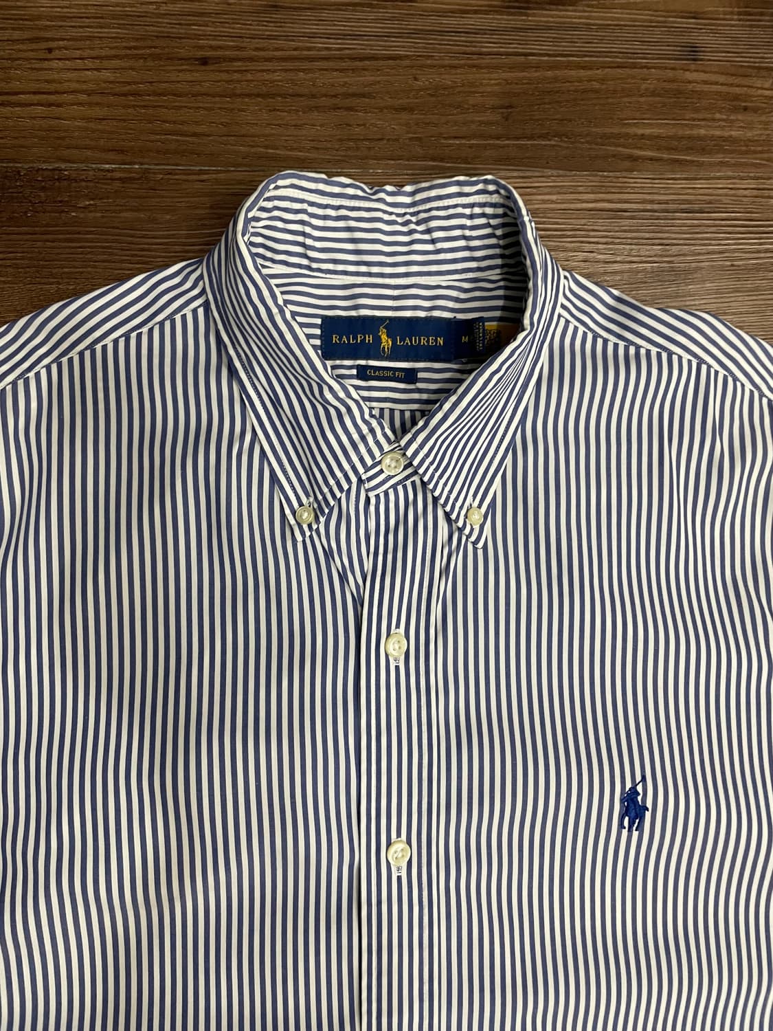 폴로 클래식핏 스트라이프 스트레치 포플린 셔츠 상품이미지3