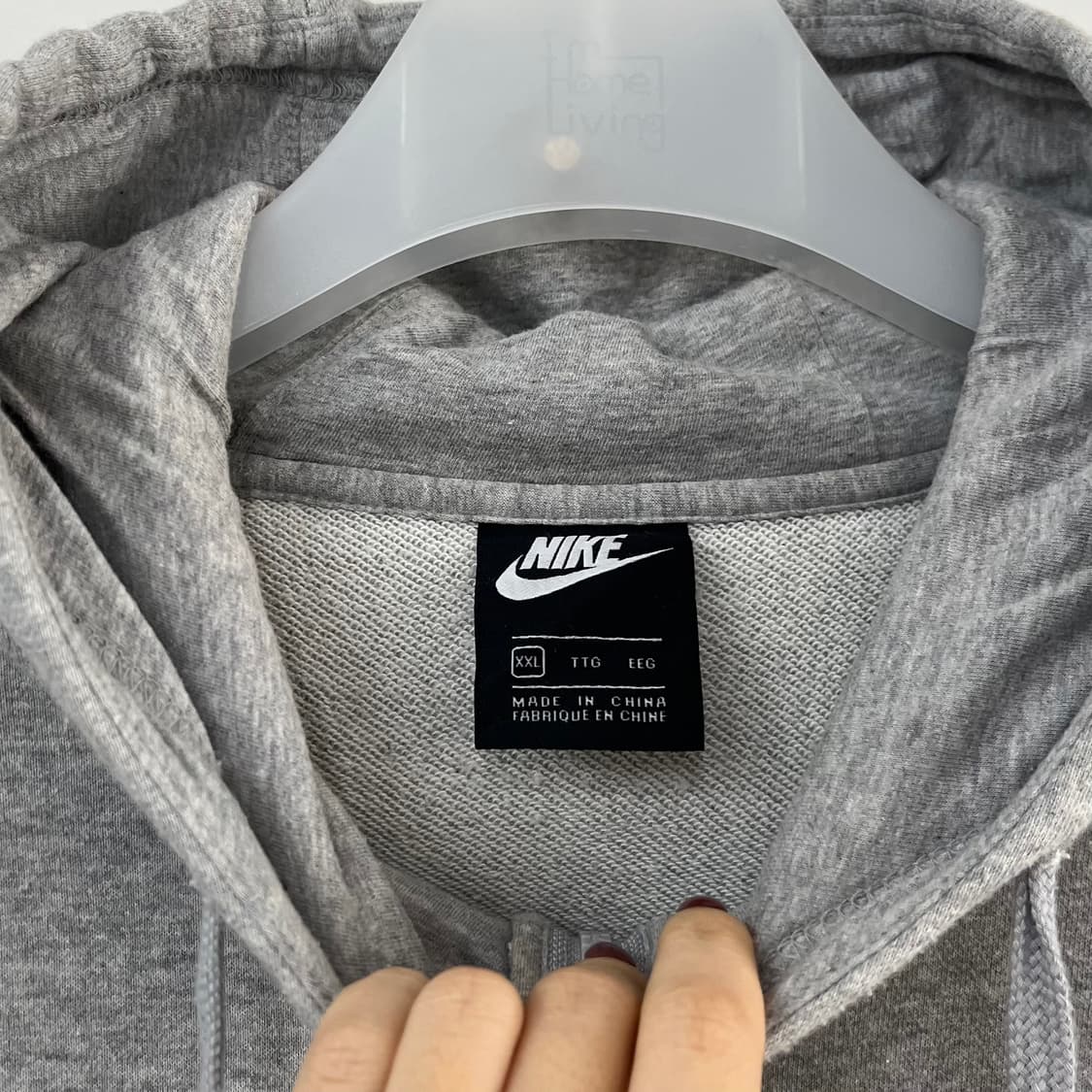 나이키 자수로고 그레이 후드집업 상품이미지5