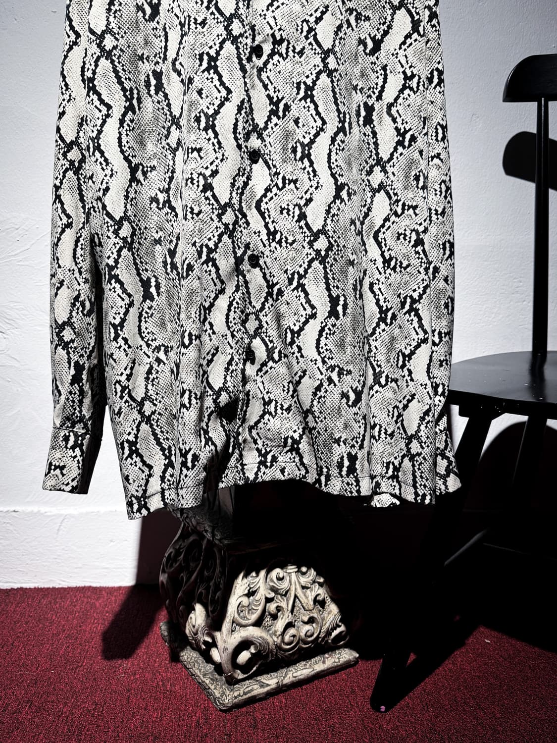 Python Pattern Oversized Shirt 상품이미지3