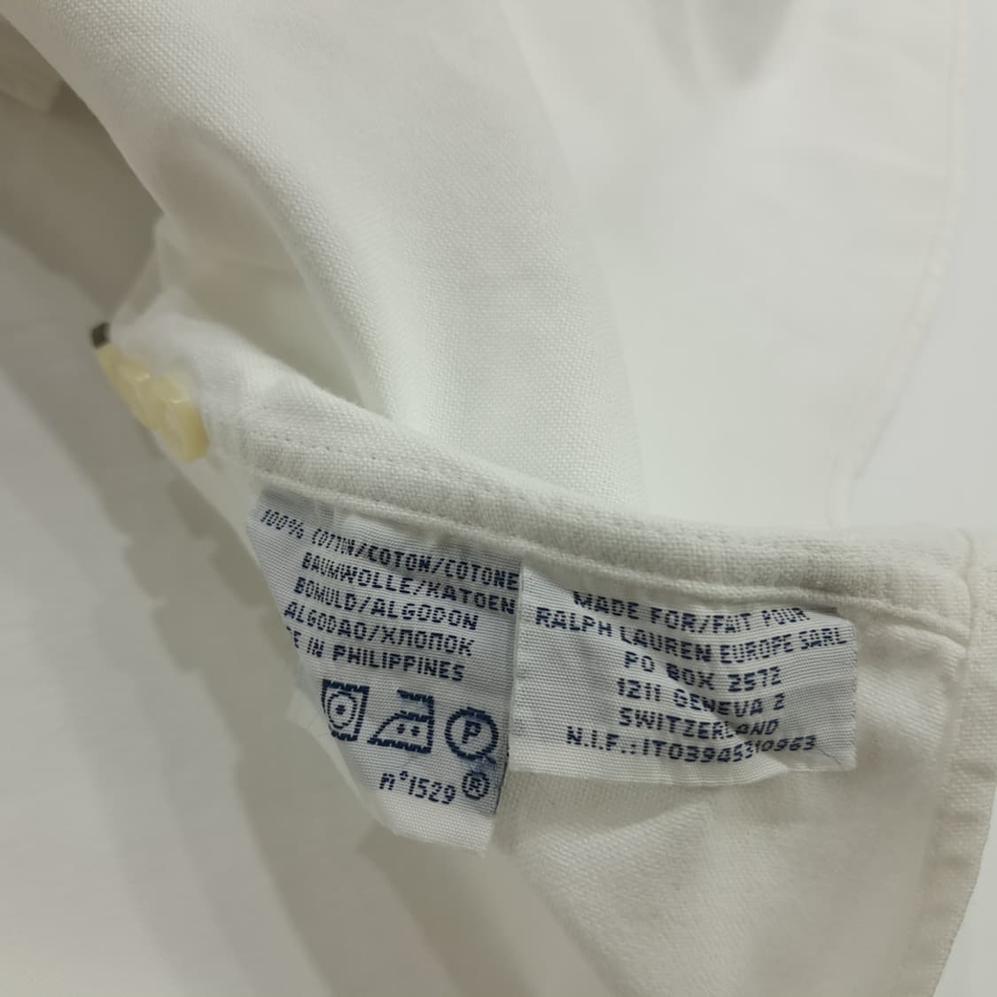 Co963 L 폴로 랄프로렌 화이트 긴팔 셔츠 남방 상품이미지6