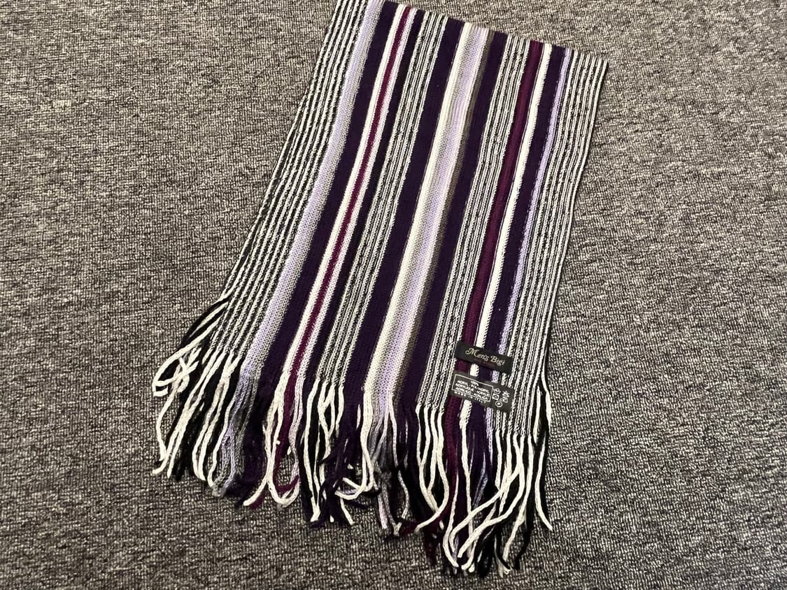 Men's Bigi 맨즈비기 스트라이프 울 머플러 상품이미지1