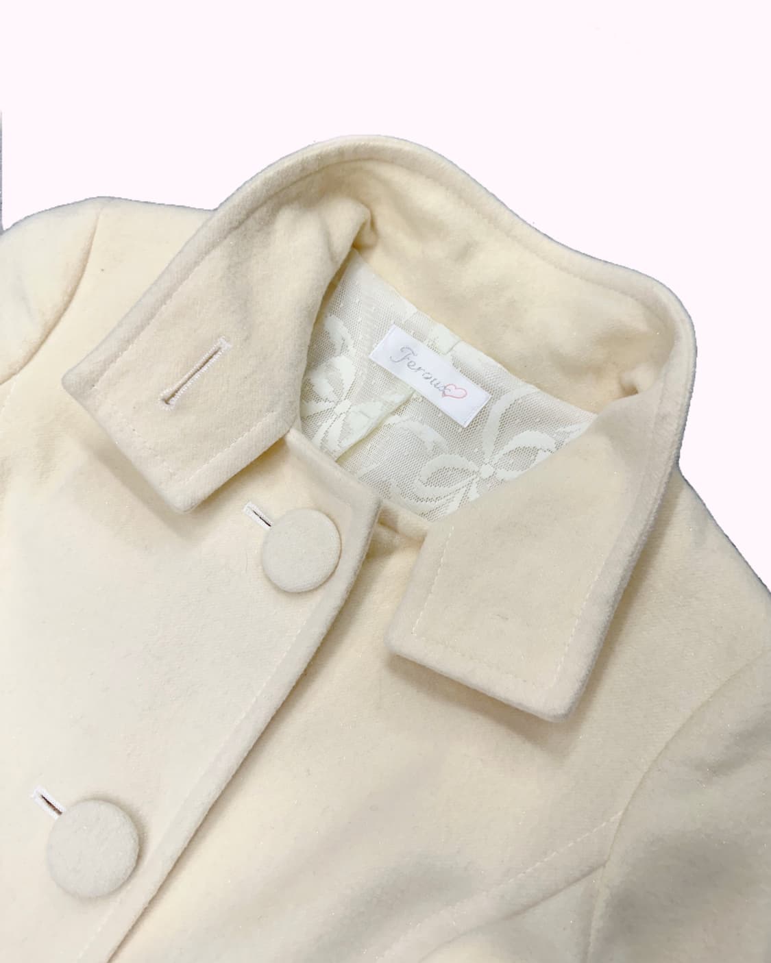 FEROUX glitter yellow ribbon belted coat 상품이미지4