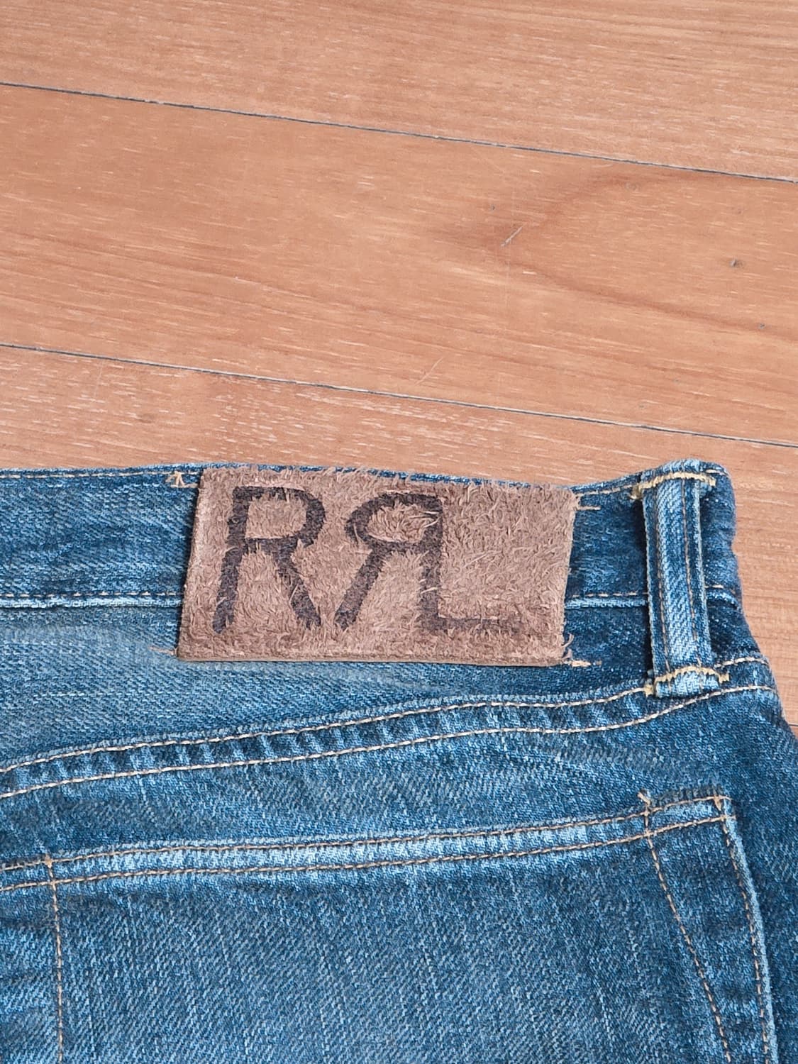 rrl 더블알엘 워싱 데님 슬림 내로우 32/30 상품이미지4