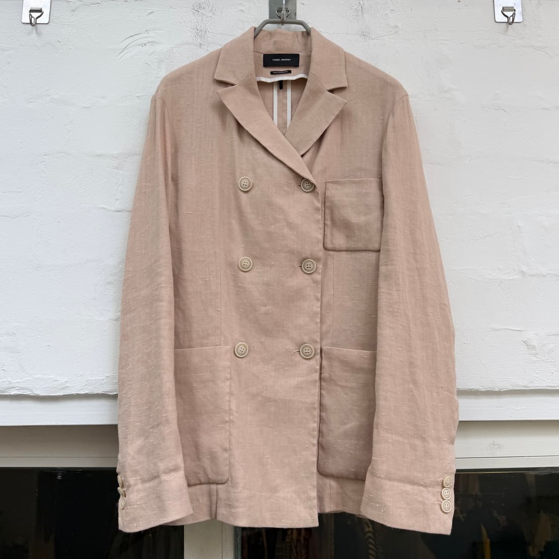 Isabel Marant 이자벨 마랑 린넨 블렌드 더블 블레이저 36 상품이미지1