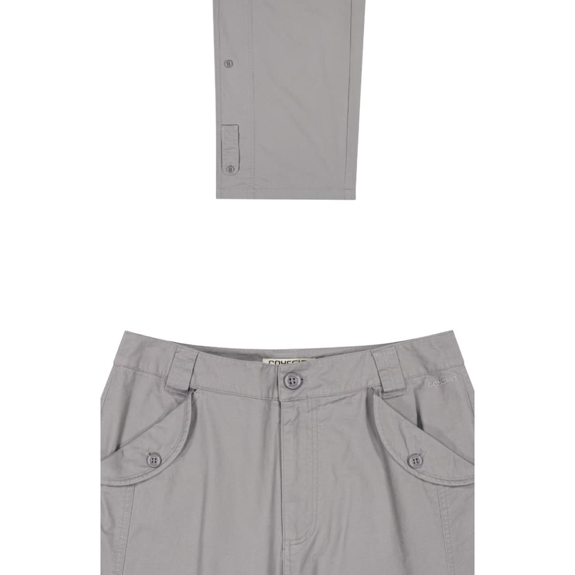 [2] 코이세이오 워시드 버튼 탭 팬츠 그레이 상품이미지3