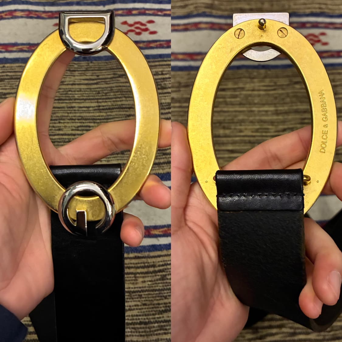 (26~33)D&G 돌체앤가바나 이태리 빅버클 레더벨트 가죽벨트 상품이미지2