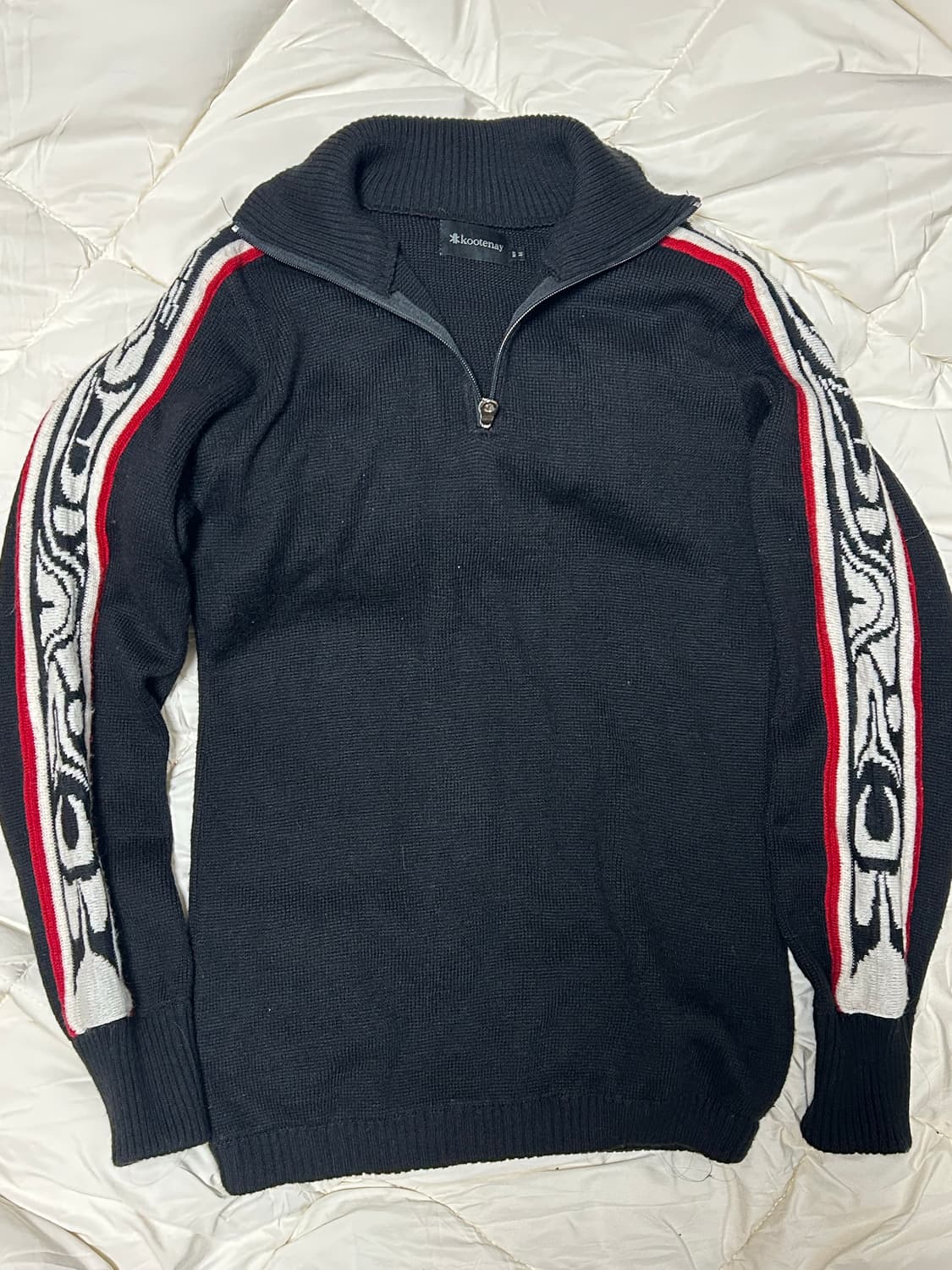 캐나다 울혼방 니트집업 상품이미지3