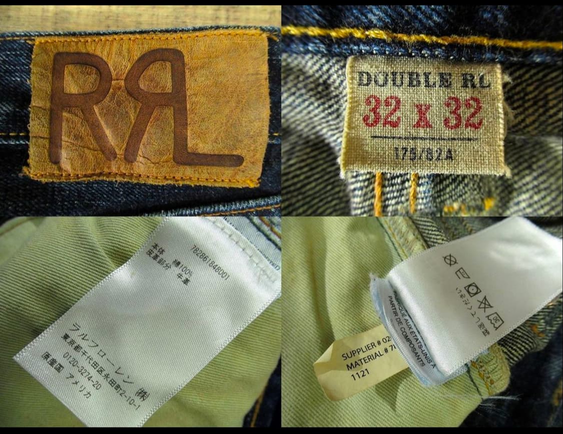 RRL 하이슬림핏 데님 32x32 상품이미지6
