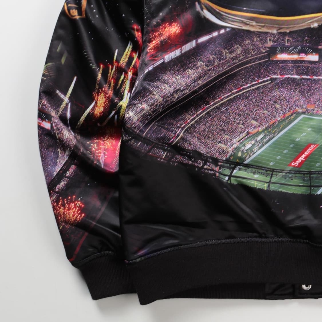 슈프림 22ss 미첼 & 네스 스타디움 새틴 바시티 자 상품이미지9