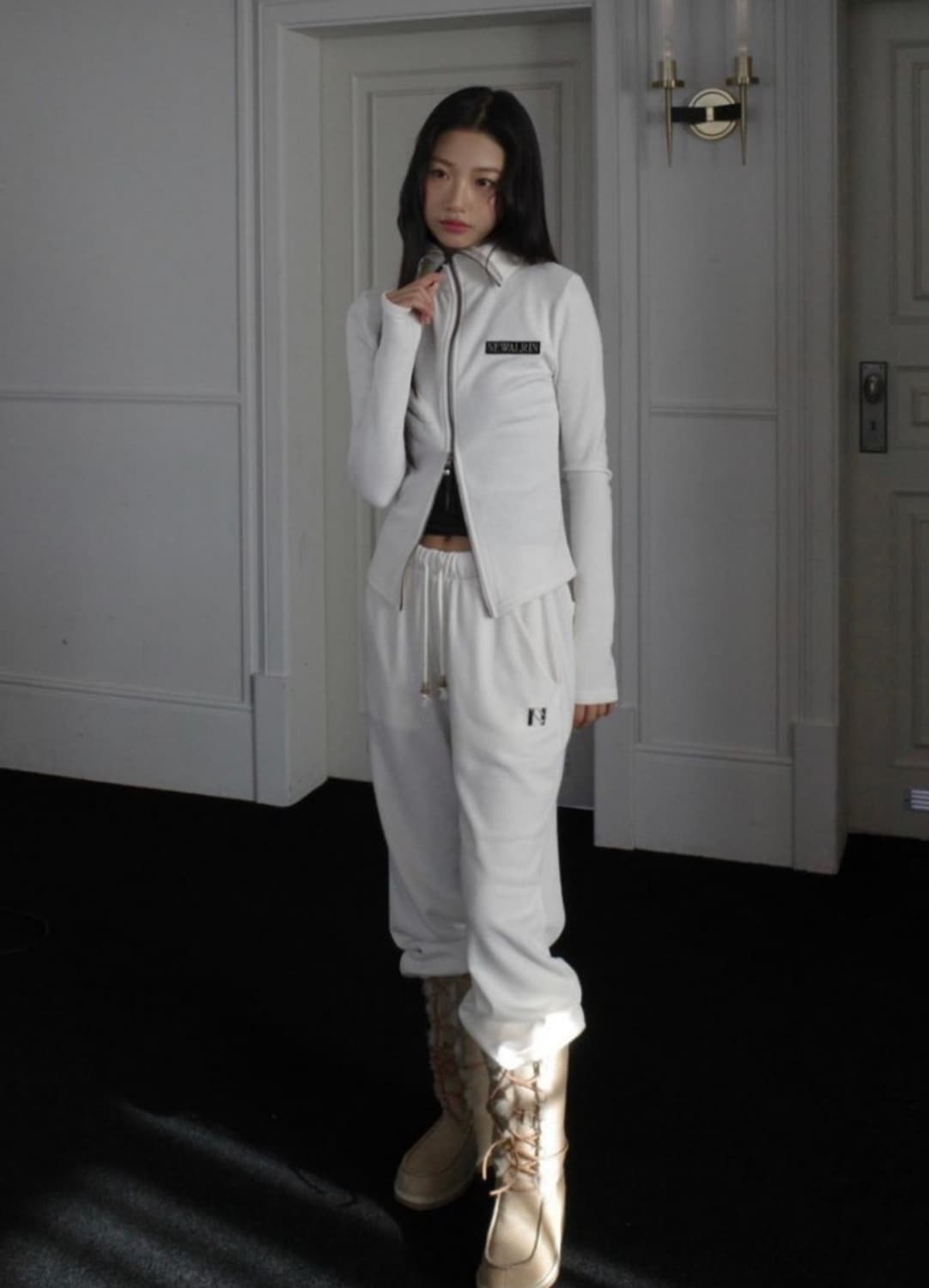 Newalrin emblem Knit Zip Up & Pants SET 상품이미지3