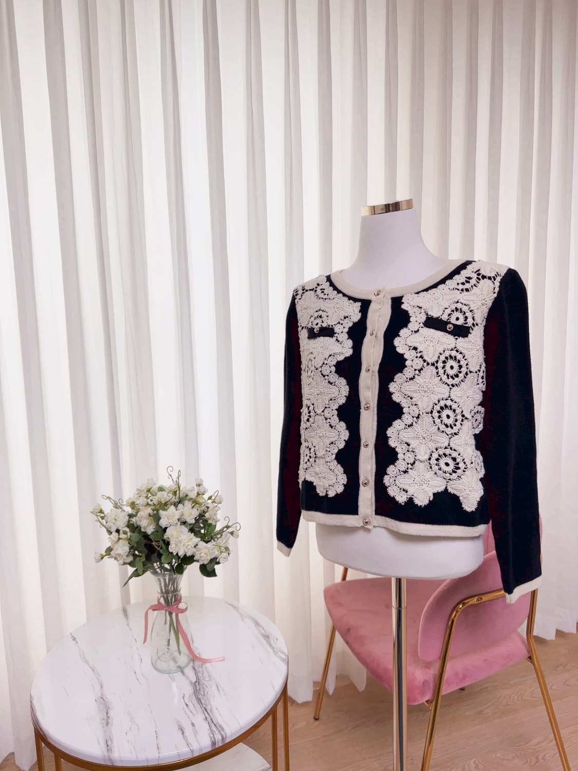 Crea 레이스 가디건 상품이미지1