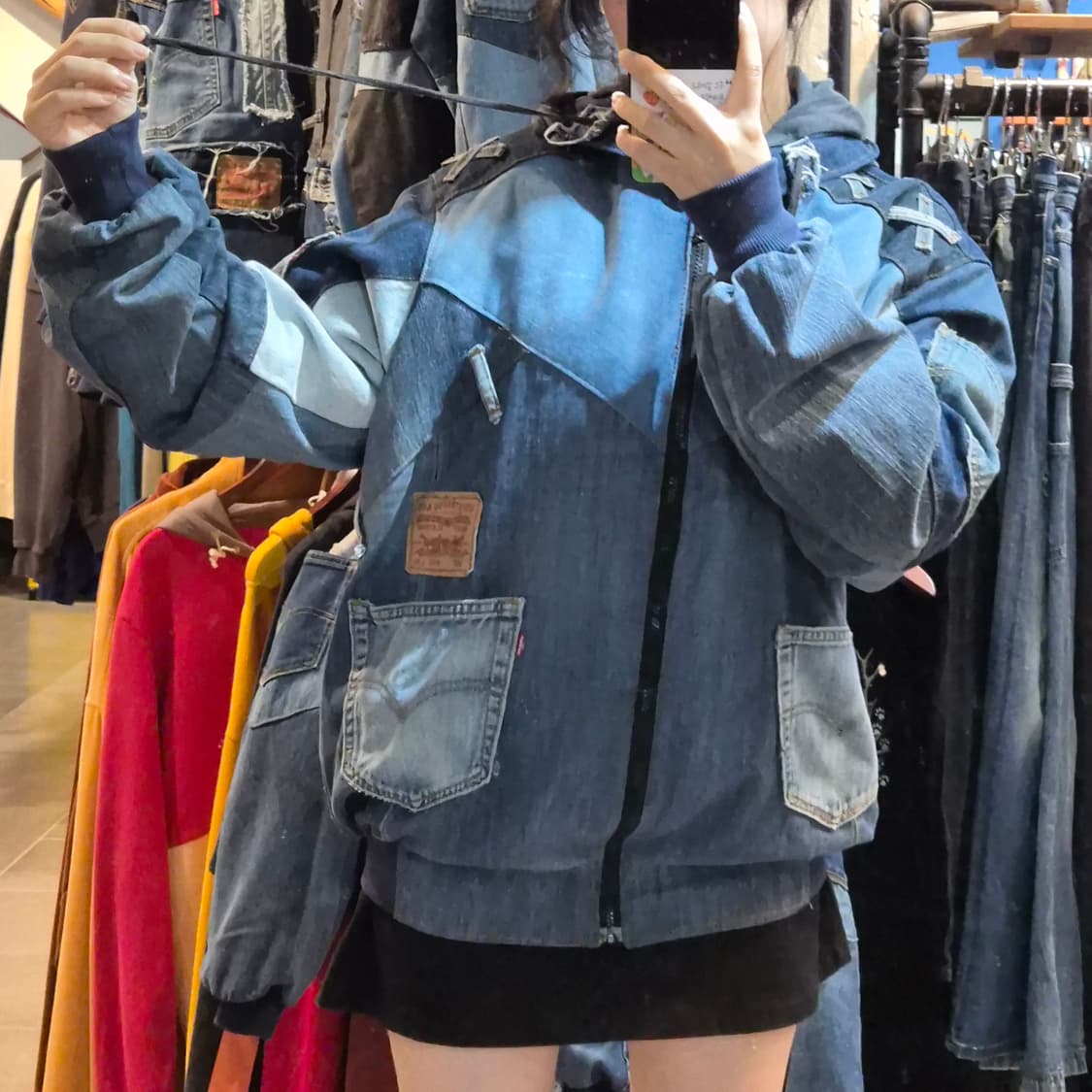 [NO.9] 리바이스 리메이크 데님 자켓 후드 상품이미지2