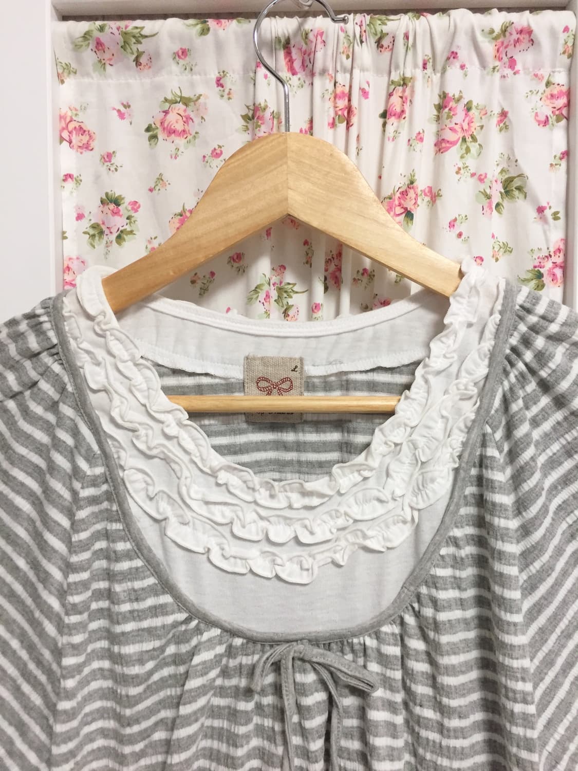 빈티지 아일릿코어 그레이 룸웨어 상품이미지4