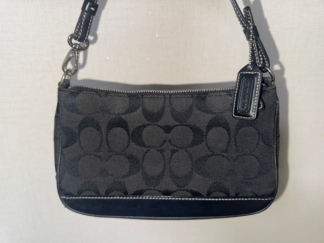 코치 자카드 블랙 미니백 숄더백 상품이미지5