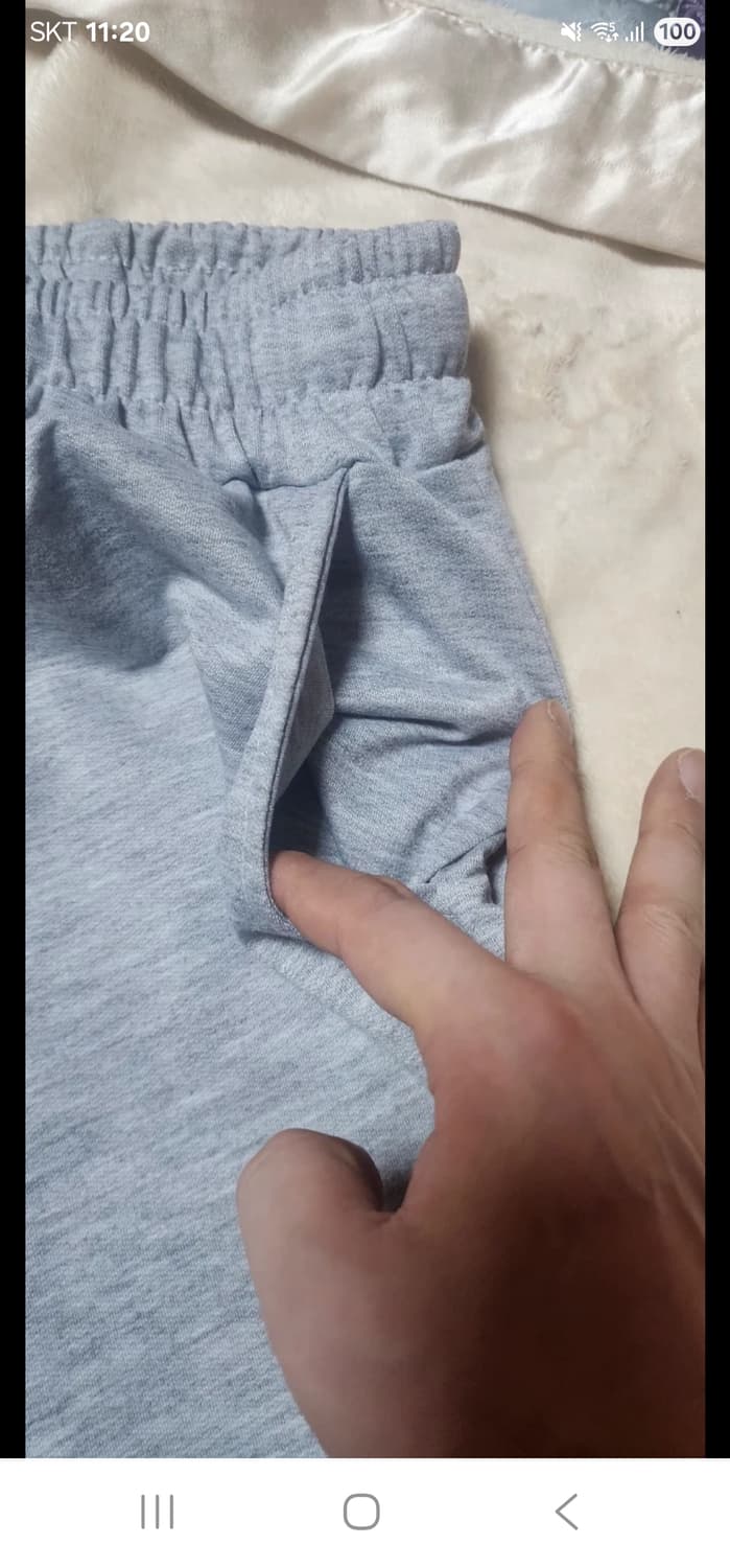 남성 스포츠 면반바지36 새거 상태굿 상품이미지2