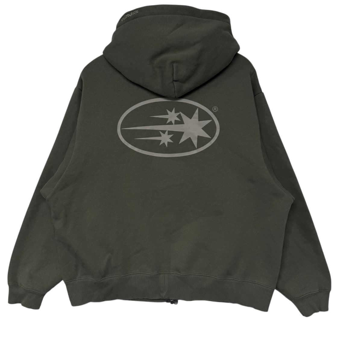 나이스고스트클럽 스타로고 후드집업 카키 상품이미지1