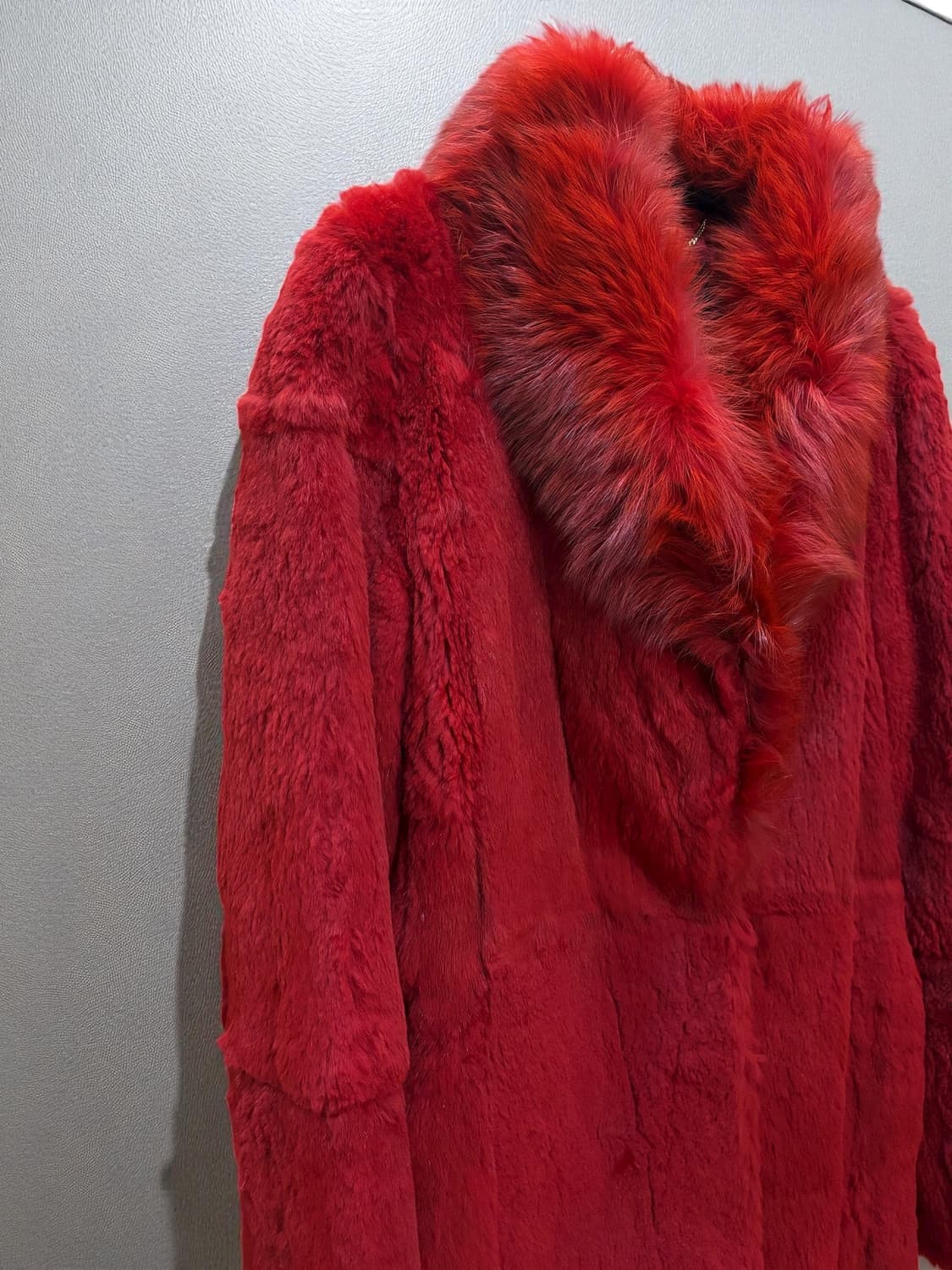 리얼 래빗퍼 코트 상품이미지6