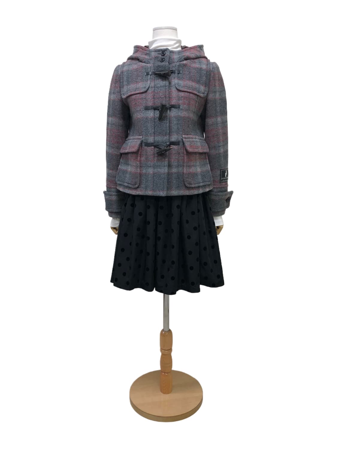 CROLLA 크롤라 체크 더플코트 상품이미지2