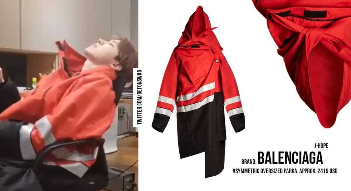 (제이홉 착용)발렌시아가 18F/W 비대칭 풀드 파카 자켓 40 정품 상품이미지8