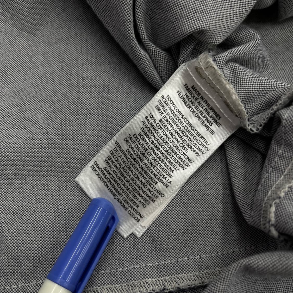 폴로 랄프로렌 옥스포드 그레이 셔츠 L 상품이미지6