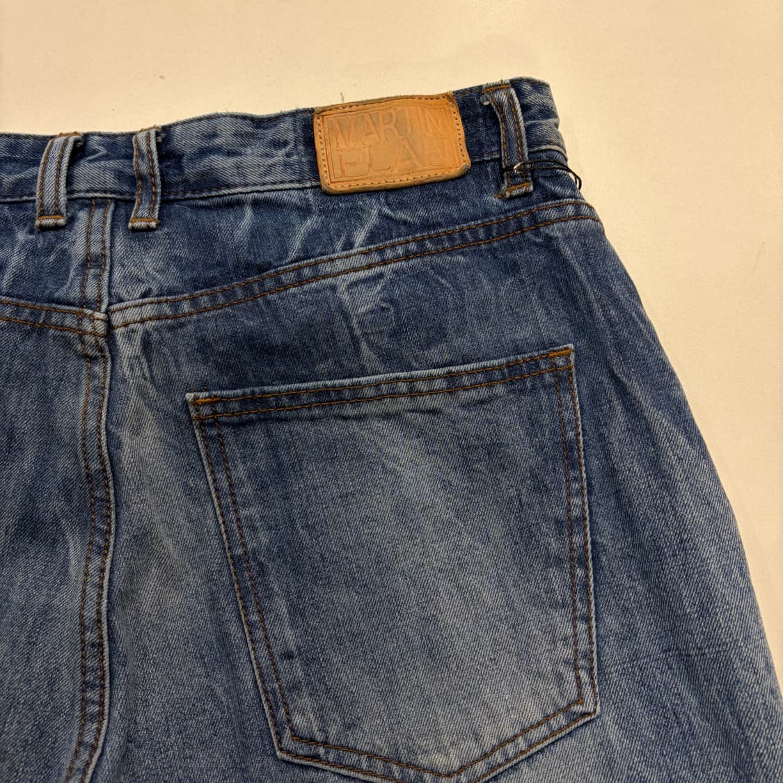 [L] 마틴플랜 빈티지 워싱 데님 팬츠 B925 상품이미지3