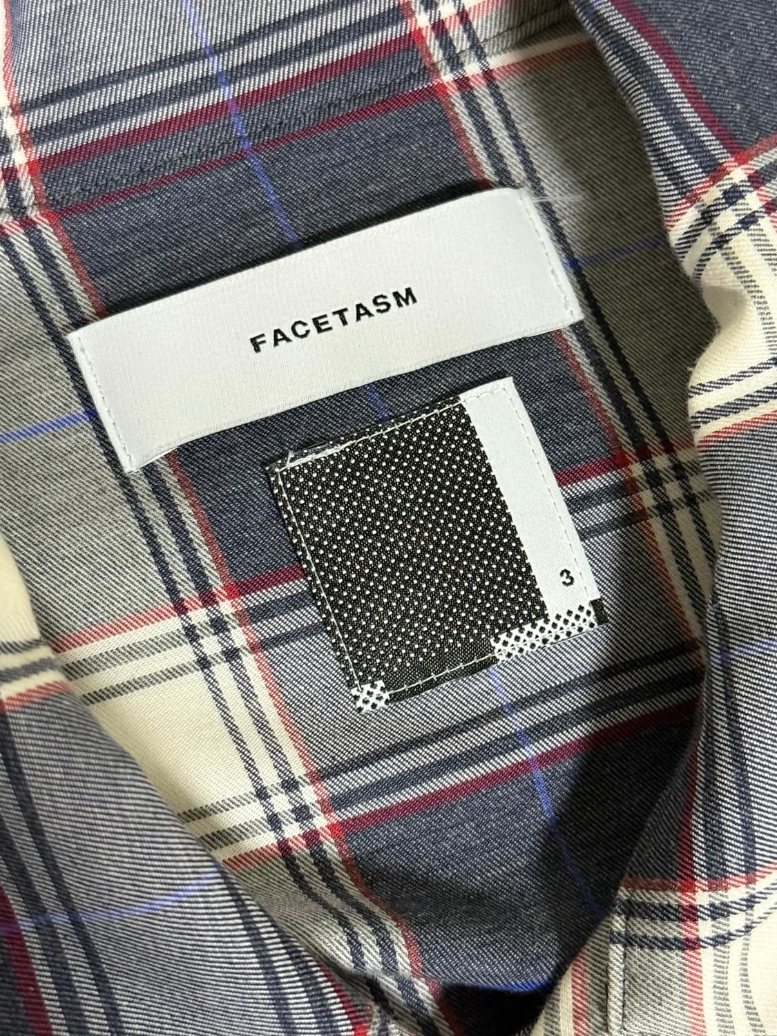 [3] facetasm 23ss ZIPPED CHECK SHIRT 상품이미지5