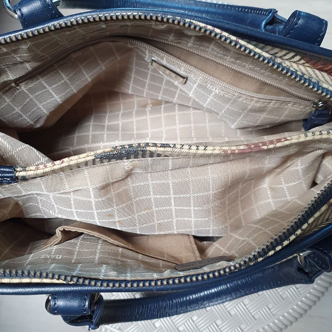 닥스 체크 토트백 중고 가방 은피아노 상품이미지4