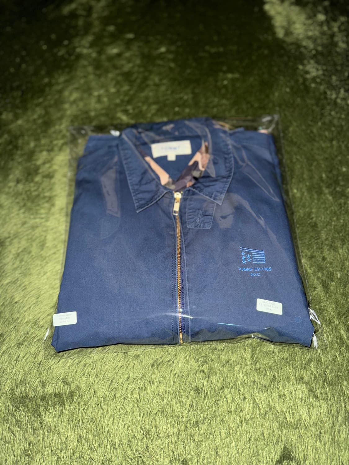 [L] 00s 타미힐피거 재팬 릴리즈 투웨이 해링턴 자켓 네이비 상품이미지10