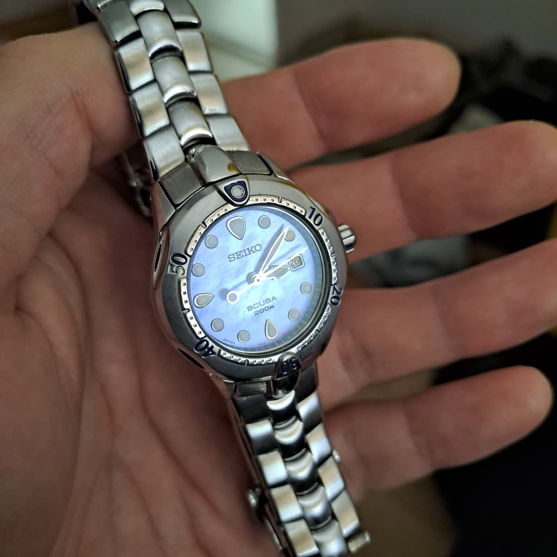 Seiko scuba driver's watch blue 상품이미지3