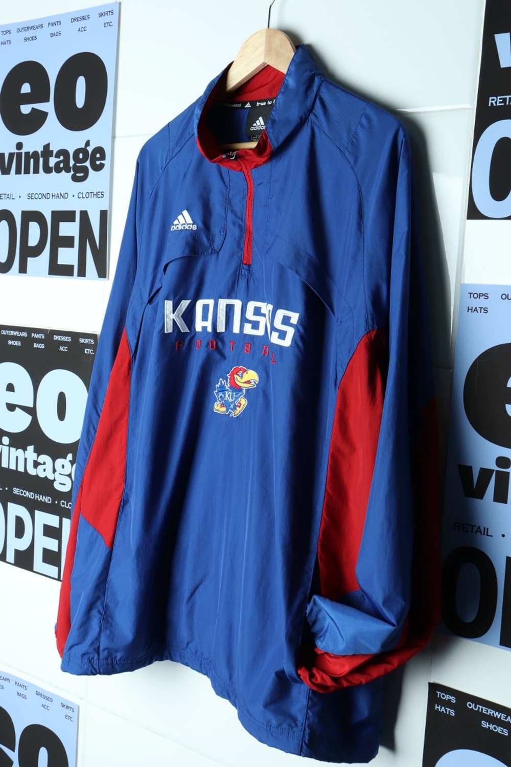 (XL-4XL) 아디다스 집업 바람막이 점퍼자켓 올드스쿨-H30523 상품이미지1